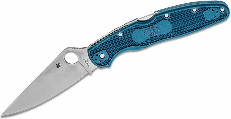 Spyderco Police 4 Lightweight taskunuga K390, sinine FRN-käepide