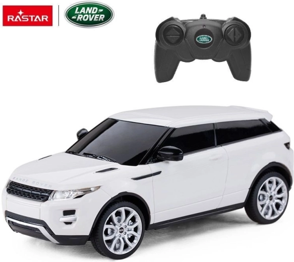 Kaugjuhitav Range Rover Evoque Rastar mõõtkavas 1:24 – Valge