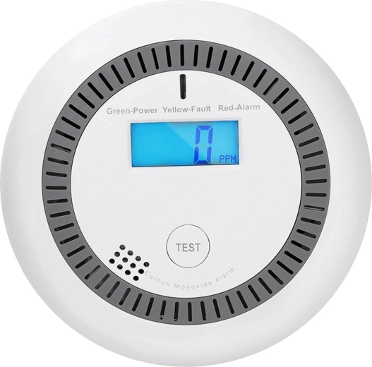 Solight süsinikmonooksiidi (CO) detektor LCD-ekraani ja 85 dB alarmiga