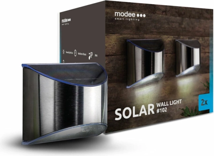 Modee smart lighting päikesetoitel seinavalgustid 2 tk
