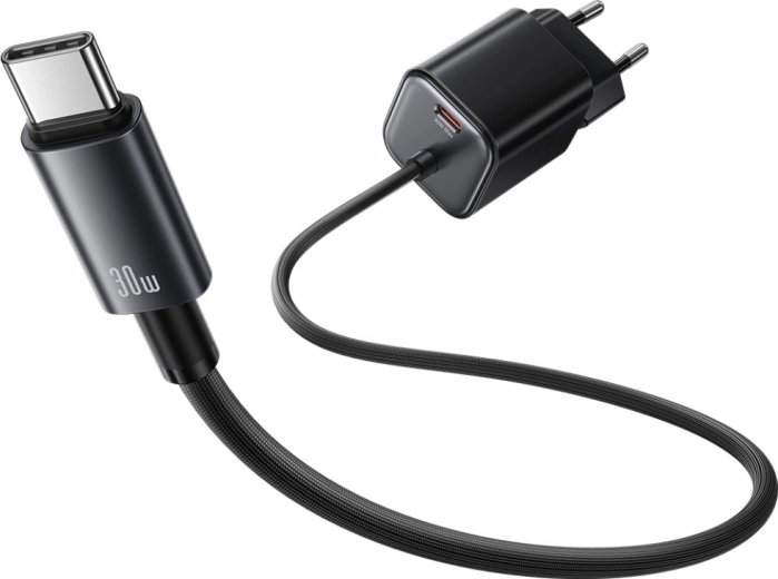 Sisseehitatud USB‑C kaabel + USB‑C port