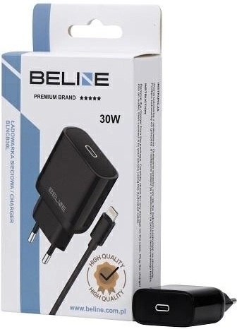 30 W GaN USB‑C võrguadapter Lightning-kaabliga – must