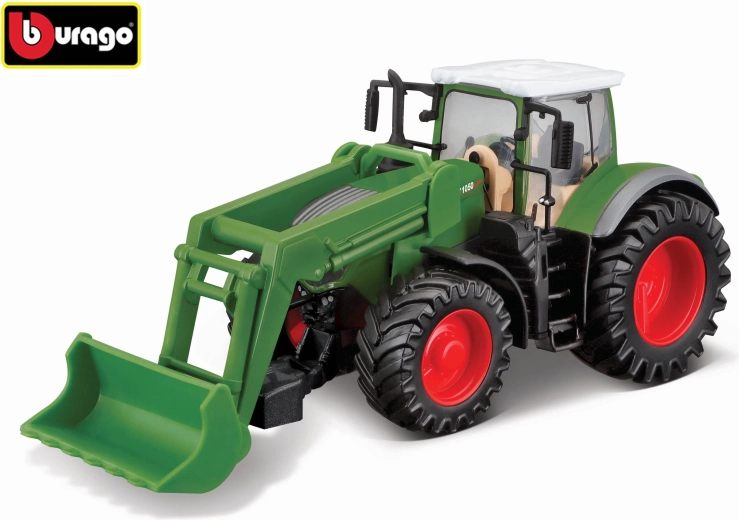 10 cm pikkune Fendt 1050 Vario traktor lükatava sahaga