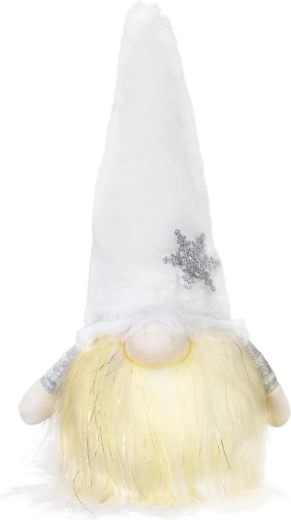 Retluxi valge valgusega päkapikk LED-valgustusega, 27 cm