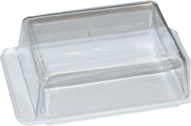 Ristkülikukujuline võitoos 15 × 10 cm läbipaistva kaanega