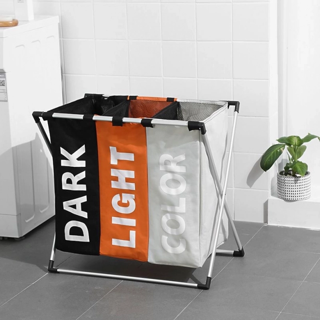 Triple Laundry Basket - Tricolor
