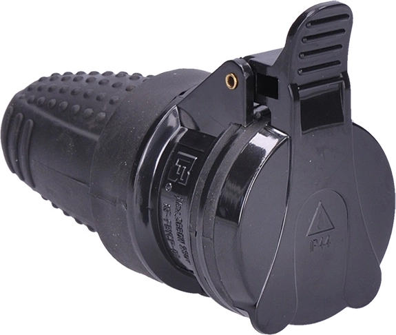 Solight sirge niiskuskindel pistik IP44, must – 1 tk