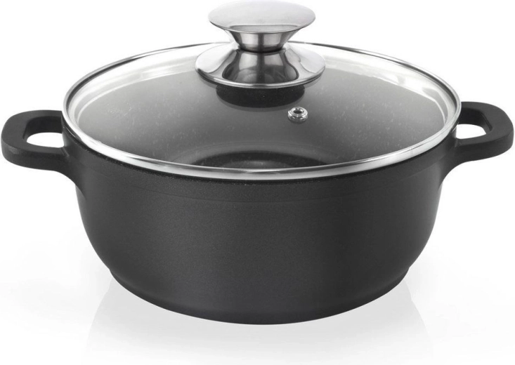 Graniitpott klaaskaanega GRANDE 20 cm, 2,3 l