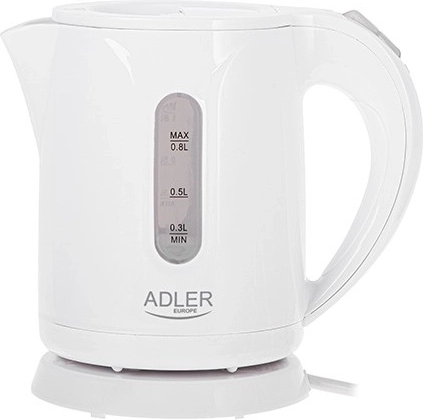 Elektriline veekeetja 0,8 l ADLER AD 1371, valge