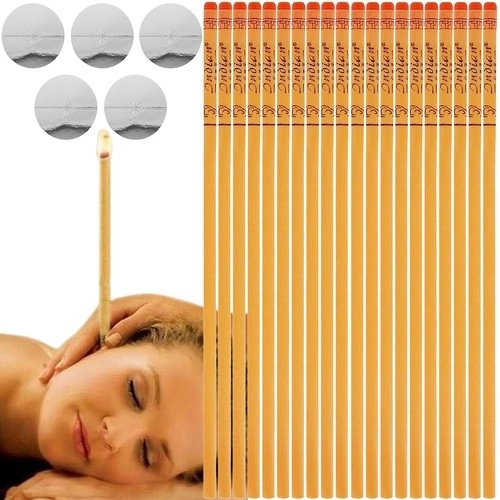 Soulima ear candles – set of 10 pairs (20 pcs) with filter and stands