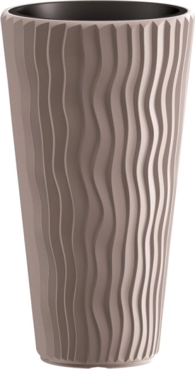 Lillepott Sandy Slim mocca 45 l Prosperplast