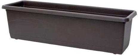 Plastic Planter Box Lobelia 40 cm Brown