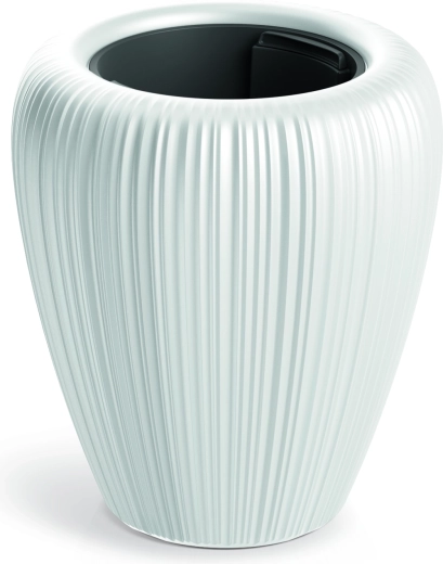 Lillepott OROBO 29 cm valge