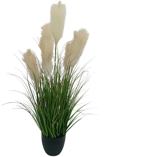 Artificial Pampas Grass in Pot Beige 105 cm Garden Line
