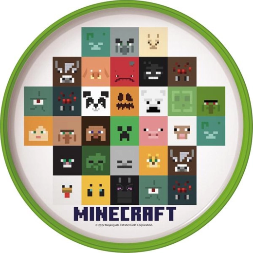 Plastist libisemiskindel taldrik MINECRAFT 22 cm