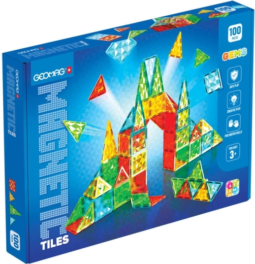 Geomag Gems 100 magnetilist plaati