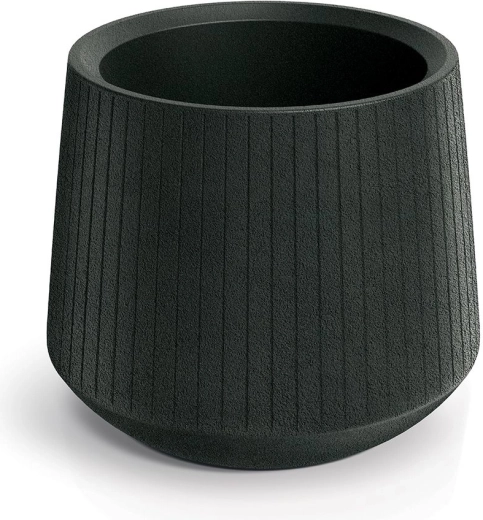 Lillepott Coro Bowl 48 cm – tumehall plastist väli- ja sisekate