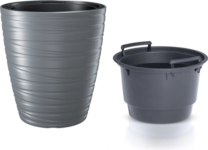Lillepott sisuga Maze 47,5 cm – hall kivi