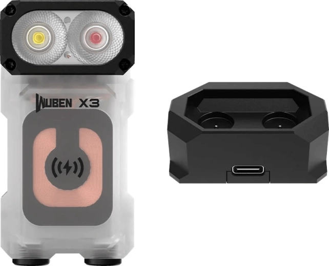 Wuben X3 White taskulamp 700 lm juhtmevaba laadimisega, valge