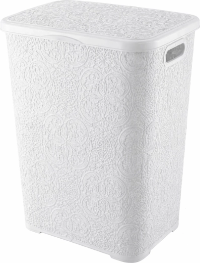 Pesukorv 60 l, valge plast
