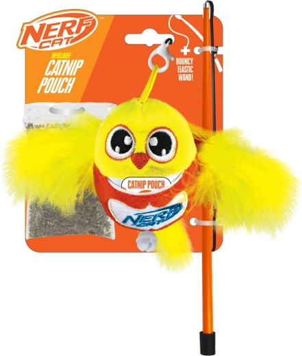 Nerf Cat plüüsist linnuke kepi otsas kellukesega 9 cm