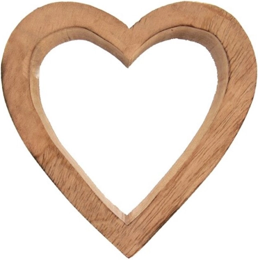 Mangopuu süda – puidust hoiukauss 10 cm
