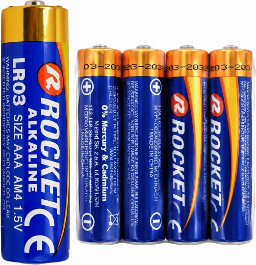 Aluselised patareid Rocket AAA LR03 1,5 V – 4 tk