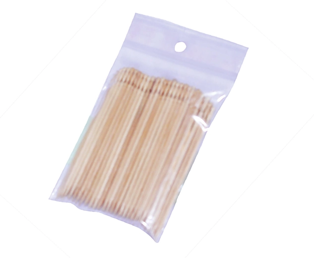 Dekoratiivsed puidust suupistetikkud 6,5 cm (100 tk)