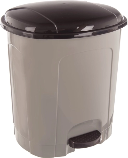 UH-plastist pedaaliga prügikast 11,5 l, kohvipruun
