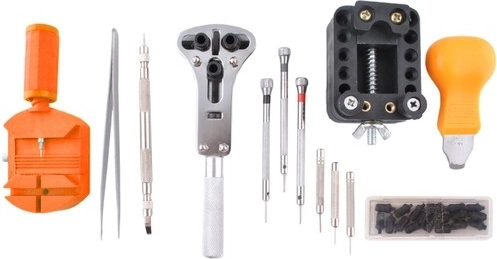 13-piece set for common watchmaking tasks