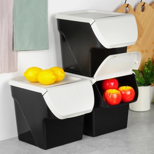 Ruumisäästlik virnastatav disain