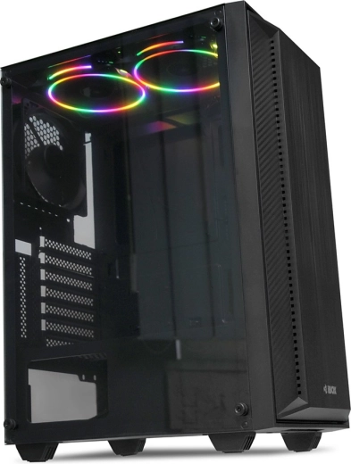 Efficient cooling and LED fan backlighting
