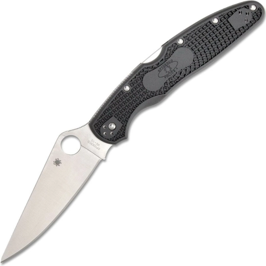 Spyderco Police 4 Lightweight taskunuga 11,3 cm, satiinviimistlus, must, FRN