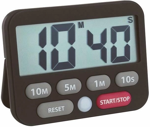 TFA digitaalne taimer ja stopper, must