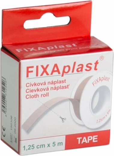 Fixaplast tekstiilplaastrirull 1,25 cm x 5 m