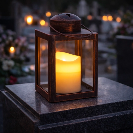 Suitable as decoration and as a memorial light