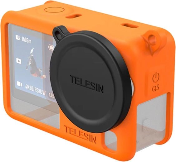 Telesin silikoonist kaitseümbris DJI Osmo Action 6-le – oranž