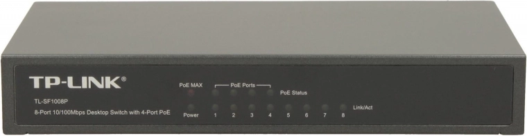 PoE Switch 8 Ports 10/100M Desktop