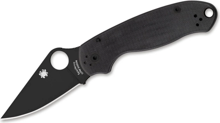 Spyderco Para 3 Black G10 taskunuga 7,5 cm – täiesti must
