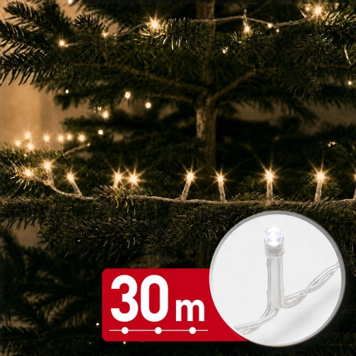 30 m LED string lights with 600 LEDs, warm white