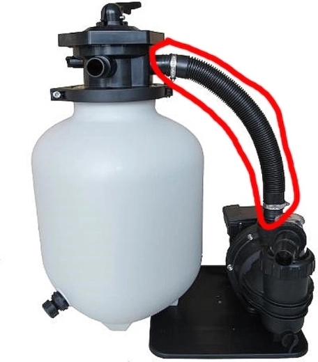 Connecting hose for ProfiStar 6 filtration (48 cm)