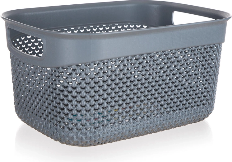 Antratsiidivärvi rotangistiilis plastkorv, 6,6 l