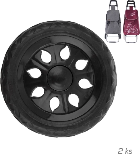 Plastist (UH) mustad varurattad – komplekt 2 tk