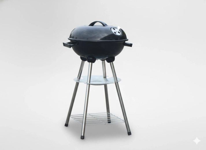 Kuppellõõridega söegrill kaanega 35 × 39 × 63 cm