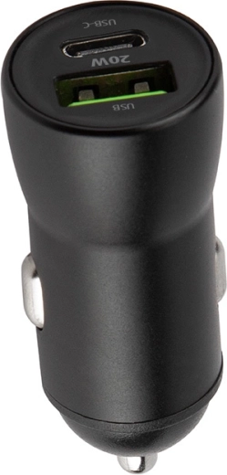 Autolaadija MAXLIFE MXCC-04 20 W USB-C ja USB-ga, must