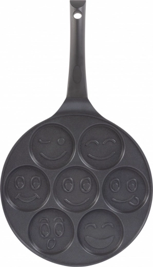 Alumiiniumpann 7 pannkoogi valmistamiseks mittenakkuva kattega, 27 cm