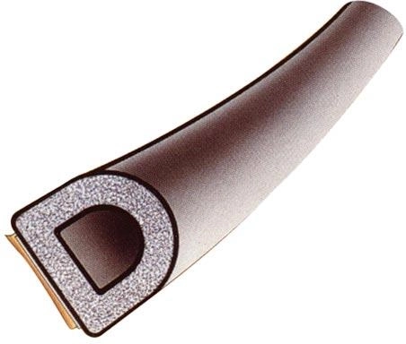 TRELLEBORG self-adhesive window seal EPDM D 9×8 mm, brown, 100 m