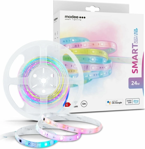 Nutikas LED-riba Tuya Wi‑Fi, RGB, 3,4 W/m, 5 m – Modee Lighting