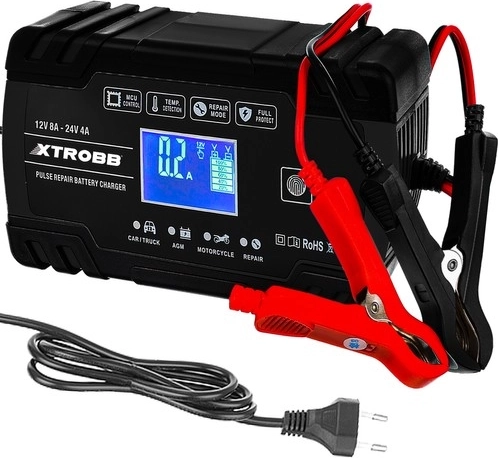 XTROBB 12V/24V Automatic Battery Charger with Pulse Repair