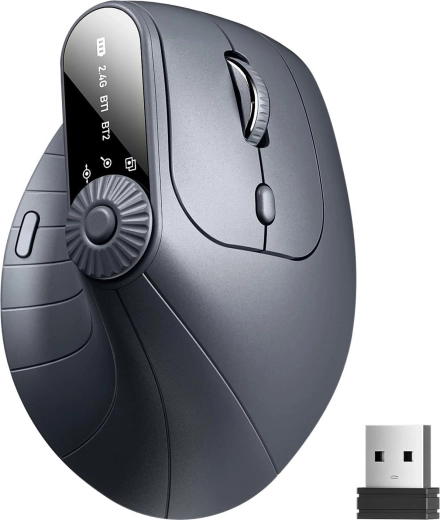 Juhtmevaba ergonoomiline vertikaalne hiir Renew Force
